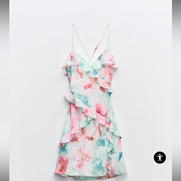 Zara  ruffled midi dress - Picture 5 of 7